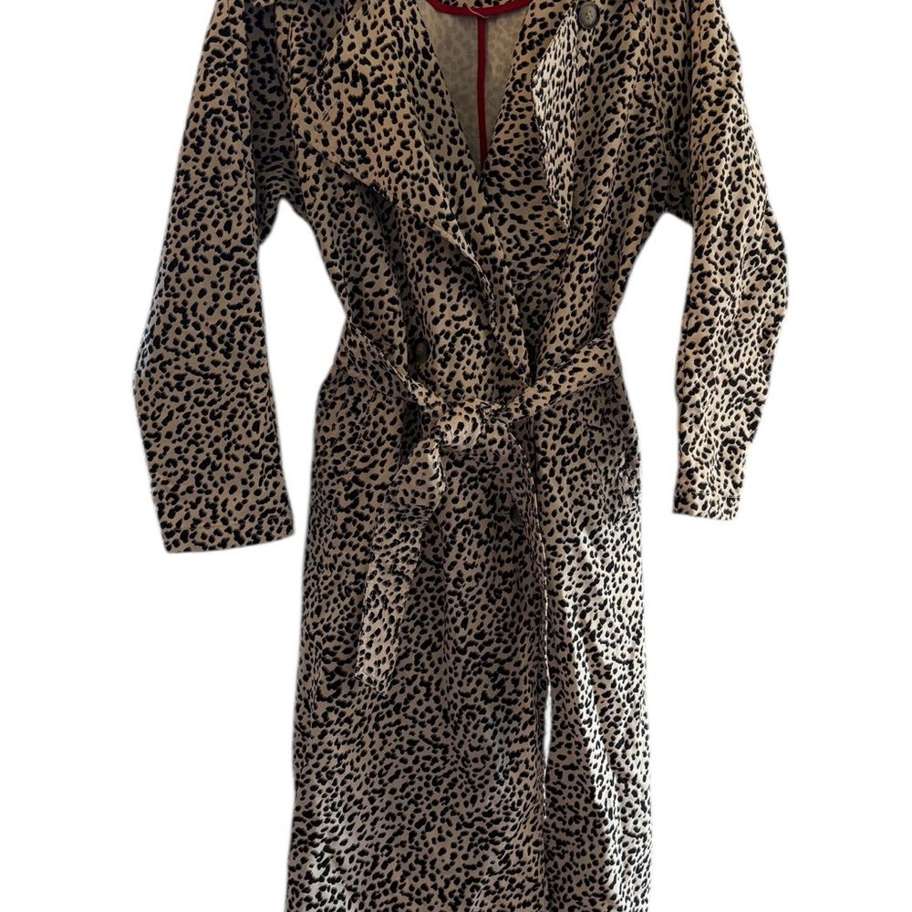 Topshop Animal Print Women's Trench Coat